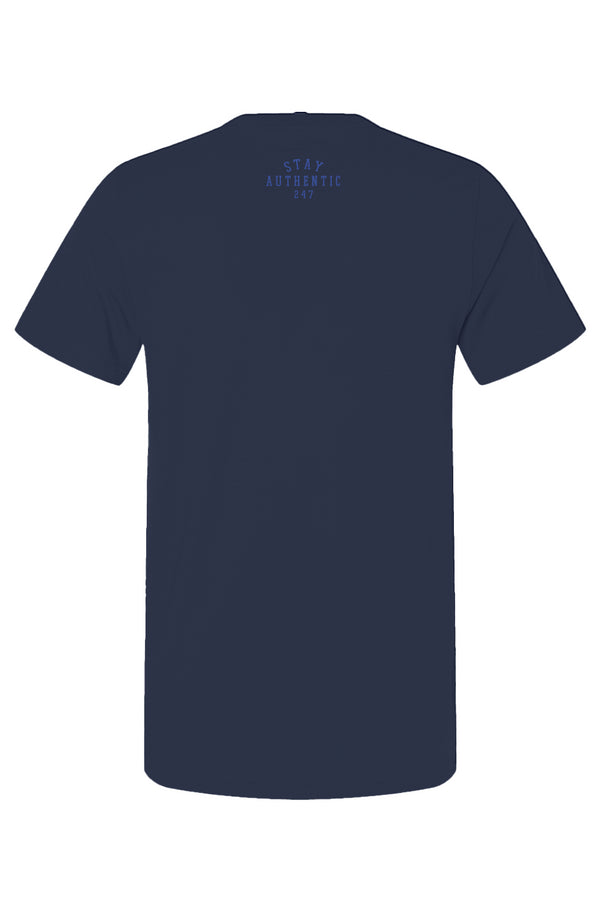 Stay Authentic Tee Navy